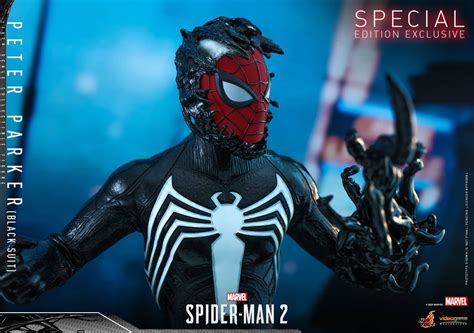 New Marvel S Spider Man 2 Black Suit Figure From Hot Toys Confirms