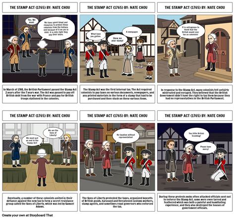 The Stamp Act Storyboard Por 879e3416