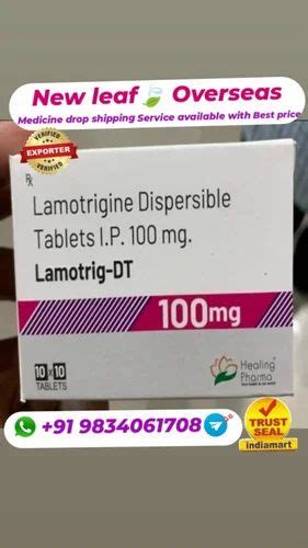 Lamotrigine Lamotrig Dt 100mg Tablets Prescription Treatment