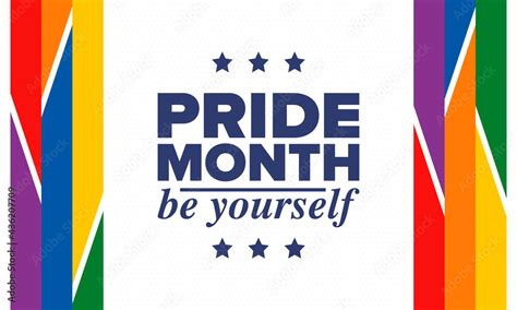 LGBTQIA Pride Month In June Lesbian Gay Bisexual Transgender Celebrated Annual LGBT Flag