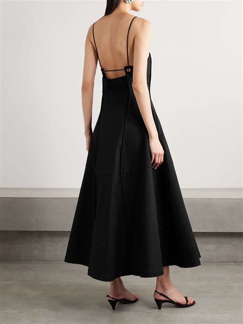 CULT GAIA Maka cotton-blend twill midi dress | NET-A-PORTER
