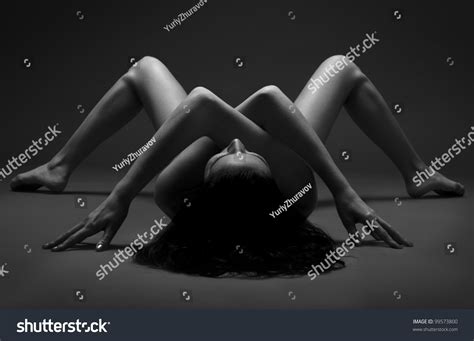 Fashion Portrait Naked Woman Beautiful Slim Stock Photo 99573800 Shutterstock