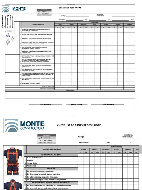 Check List Herramientas Y Equipos Pmg 002 Xlsx