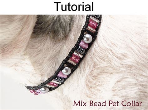 Beading Tutorial Pattern - Beaded Dog Cat Pet Collar - Simple Bead ...