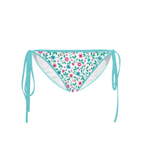 Floral Custom Bikini Swimsuit Bottom Id D