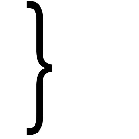 Bracket Icon At Collection Of Bracket Icon Free For