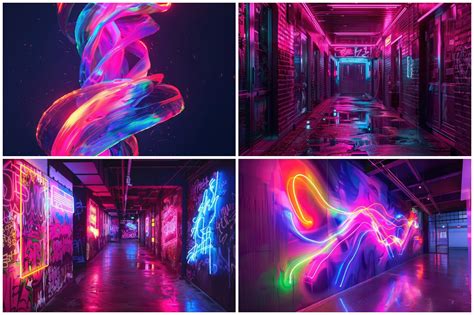 Neon Wall Art Graphic by Background Graphics illustration · Creative Fabrica