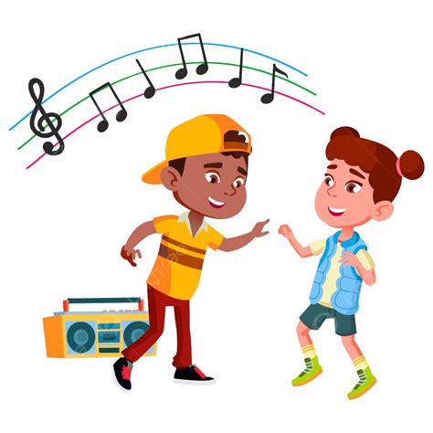 Boy Dance Vector Hd Png Images Boy And Girl Kids Dancing Rhythmic