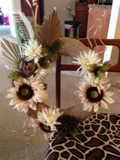 Contemporary Floral Wreath Made Following A Joann Fabrics Craft Idea