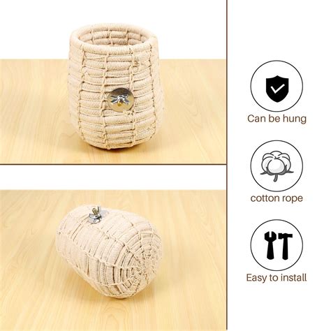 Rope Weave Bird Breeding Nest Bed House Toy For Budgie Parakeet Parrot Cage Perch Hatching