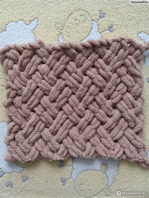Плед Из Ализе Пуффи Узор Плетенка Лучшая Фото Подборка