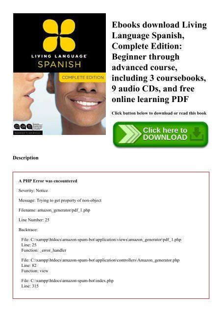 Ebooks Download Living Language Spanish Complete Edition Beginner