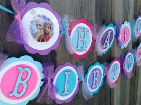 Frozen Birthday Banner Frozen Birthday Disney Frozen Birthday