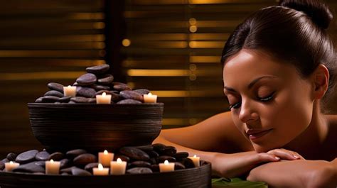 Premium Photo A Photo Of A Lavish Spa Massage With Hot Stones