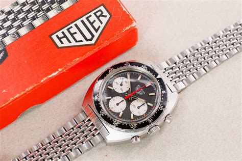 HEUER Autavia 73663 Valjoux 7736 Chronograph Gay Freres Bracelet Vintage 1970s O R O L O G