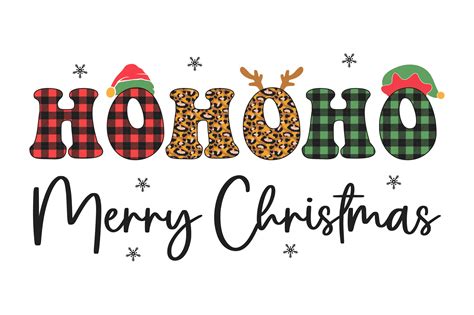 Ho Ho Ho Merry Christmas Svg Sublimation Graphic By Tentshirtstore