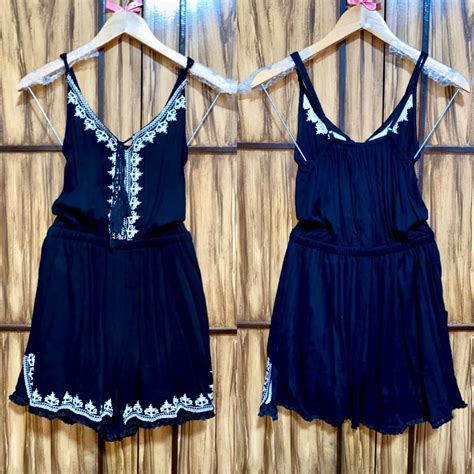 Black Romper Womens Fashion Dresses And Sets Rompers On Carousell