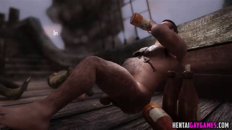 3D Gay Pirate Fucked By Huge Dick Orcs