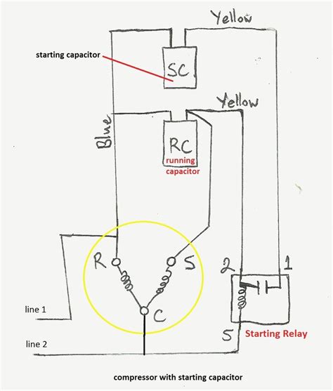 Single Phase Motor Run Capacitor Wiring