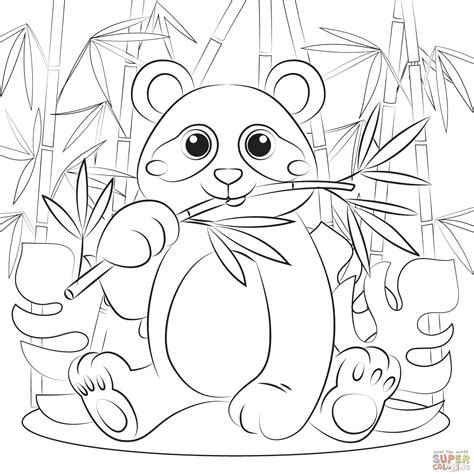 Coloriage Un Panda Mignon Avec Une Lanterne De Bambou Dessin Animaux Porn Sex Picture