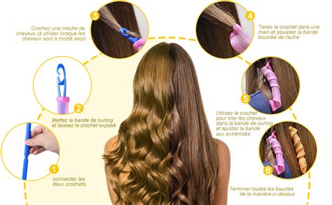 URAQT Bigoudi Bigoudis 20pcs DIY Magic Hair Waves Curls Boucles En