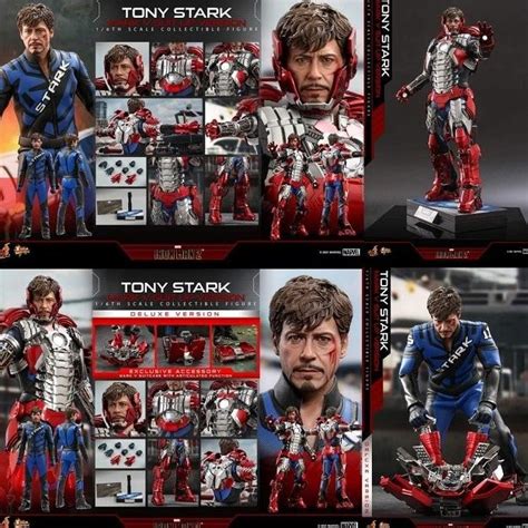 Jual Tersedia Hot Toys Mms Tony Stark Mark V Suit Up Version Deluxe Shopee Indonesia