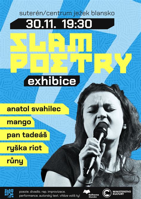 Slam Poetry Exhibice Městská Knihovna Blansko