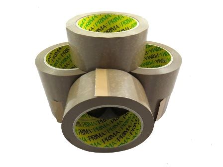 Buy X Rolls Of Heavy Duty Prima Brown Vinyl Packing Tape Mm X M