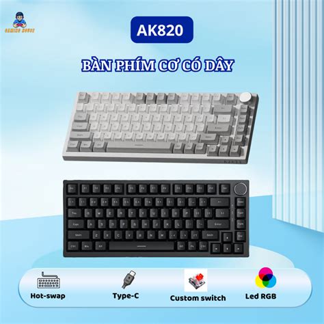 B N Ph M C C D Y Ajazz Ak Mode Led Rgb Gasket Mount C Hot Swap M Ch Xu I Type