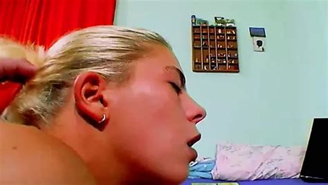 A Slim Blonde Babe From Germany Masturbating And Sucking A Cock In POV XHamster