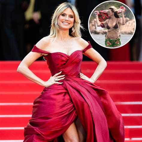 Heidi Klum Flaunts Abs In Brown Bikini While Vacationing In Italy With