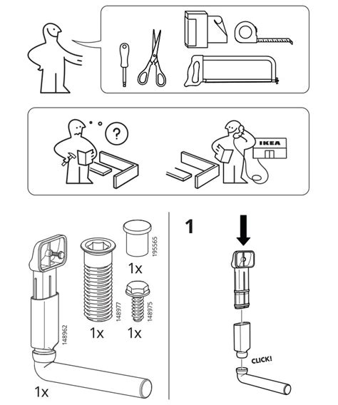 IKEA LILLVIKEN Water Trap/Strainer 1 Bowl Installation Guide