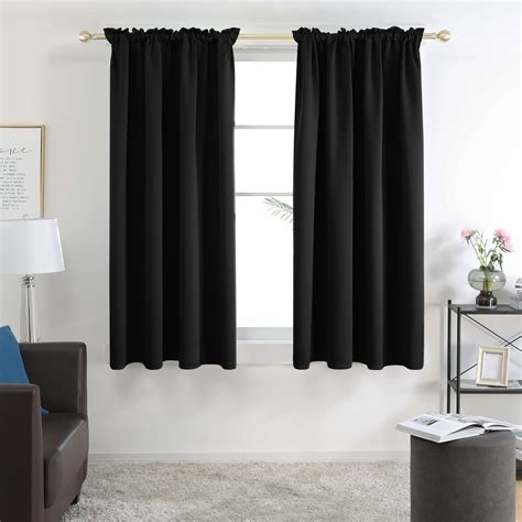 Deconovo Blackout Curtains Rod Pocket Curtains Room Darkening Curtains ...