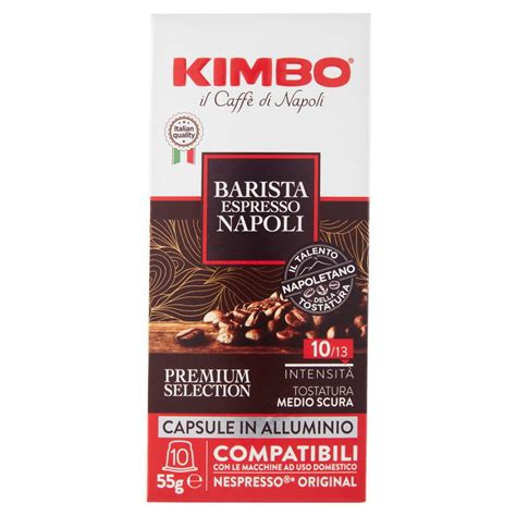 BARISTA ESPRESSO NAPOLI KIMBO GR.55 - 10 CAPS - Tigros