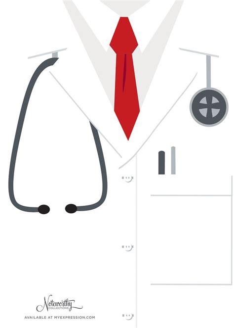 Medical Doctor White Coat With Stethoscope Royalty Free Svg Clip Art