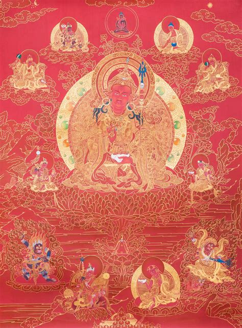 8 Manifestations Of Guru Rinpoche Thangka Ioe Dakini As Art