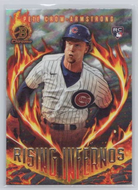 2024 BOWMAN RI 4 Pete Crow Armstrong Rising Infernos Chicago Cubs RC