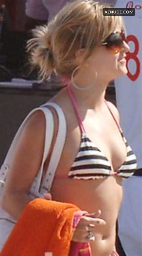 Tina Obrien Black White Bikini On Holiday AZNude