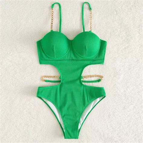 Bikini Biquíni Maiô Bojo Lançamento Corrente Luxo Verão 546s Parcelamento sem juros