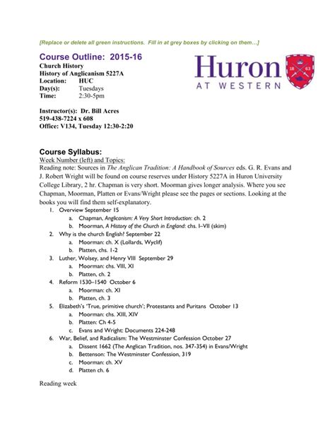 2015-16 - Huron University College