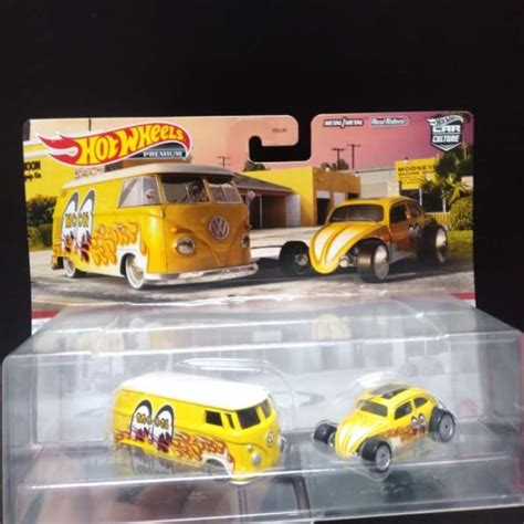 Promo HOT WHEELS PREMIUM MOONEYES PACK VW T PANEL BUS CUSTOM VW BEETLE Diskon Di Seller
