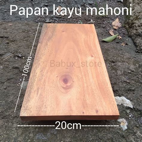 Papan kayu mahoni 100×20×2cm | Lazada Indonesia