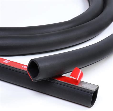 D Shape Rubber Weather Stripping X Car Door Seal Strip Hollow