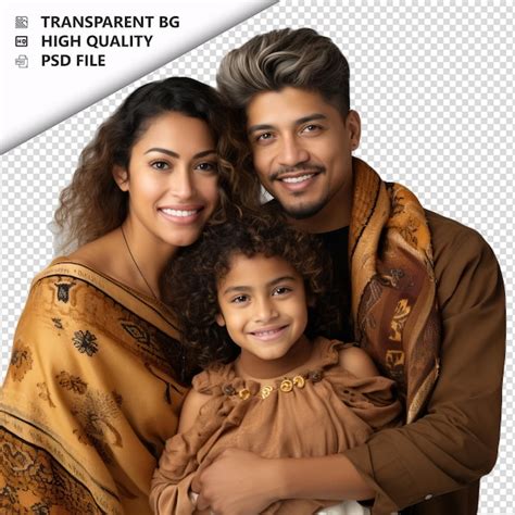 Familia Latina Fr A Estilo Ultra Realista Fondo Blanco Archivo Psd Premium