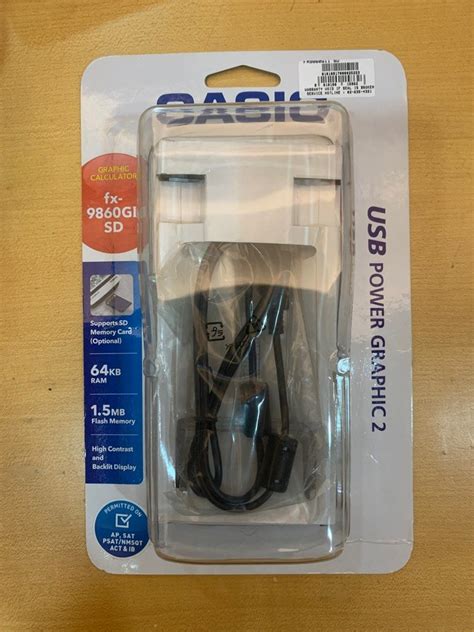 Like New Casio Graphing Calculator Fx 9860gii Sd Usb Power Graphic 2