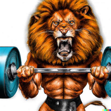Buff Lion 1 Digital Art By Ai X Art Pixels