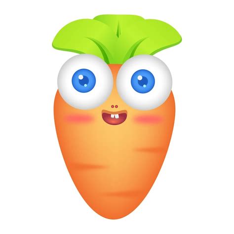Premium Vector Cute Fruits Carrot Character Vector