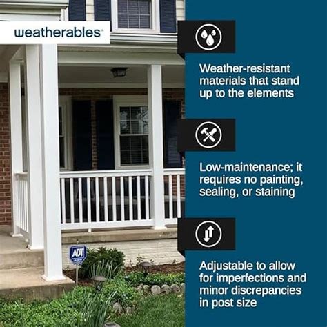 Lirted 6x6 Post Sleeve Weatherproof Premium Outdoor Vinyl Post Cover