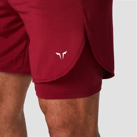 Ae Core Mesh 2 In 1 Shorts Red Gym Shorts Men Squatwolf