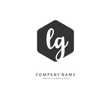 LG Initial Letter Handwriting And Signature Logo A Concept Handwriting